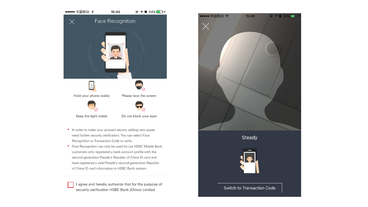 Facial Recognition Features