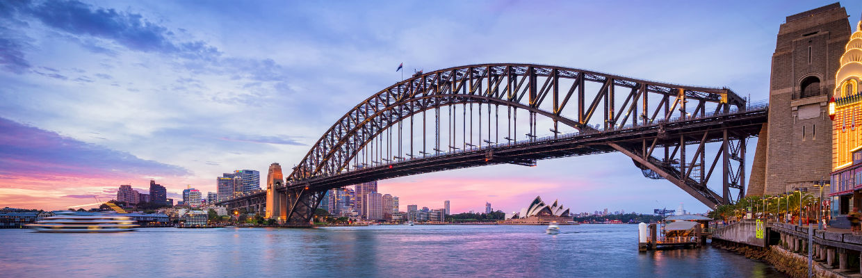 澳大利亚的海港大桥；图片用于澳大利亚教育系统介绍