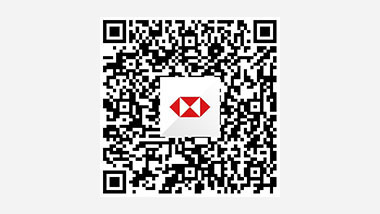 汇丰中国荟赏掌中世界二维码，图片用于信用卡用卡服务