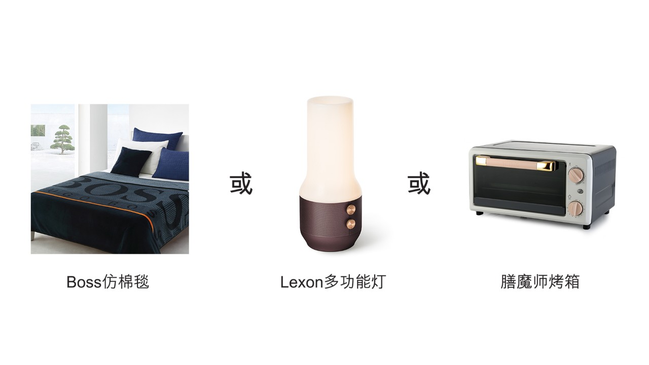 开卡享好礼Boss仿棉毯或Lexon多功能灯或膳魔师烤箱