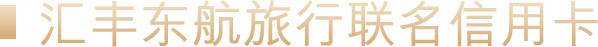 汇丰东航旅行联名信用卡