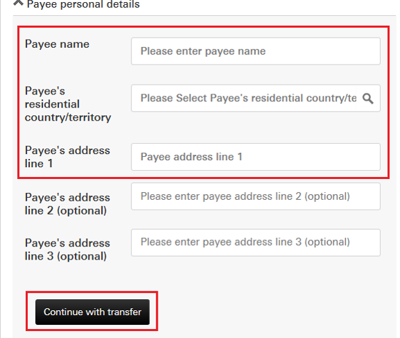 personal details