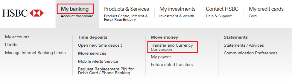 Deposits Remittance And Transfers Faqs Hsbc China - my banking transfer and currency conversion