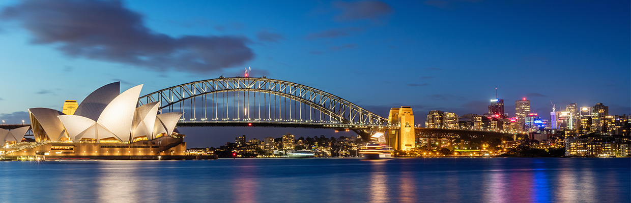 澳大利亚的海港大桥；图片用于澳大利亚教育系统介绍