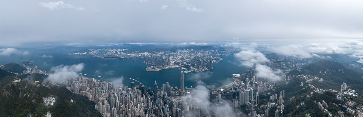 香港海边景色；图片用于香港互认基金（代销）