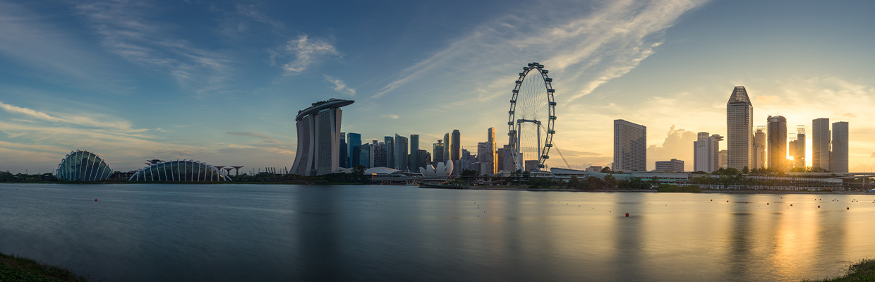 新加坡标志性建筑；图片用于代客境外理财计划（银行自有产品）