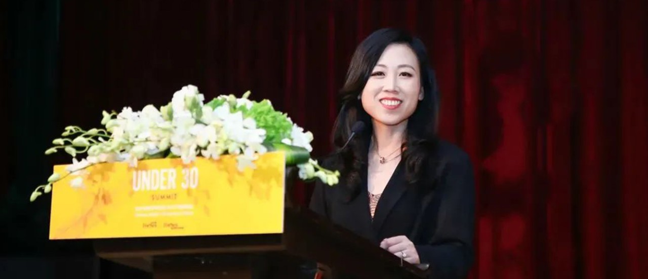 汇丰中国财富管理及个人银行业务总经理王浩静,在发表演讲