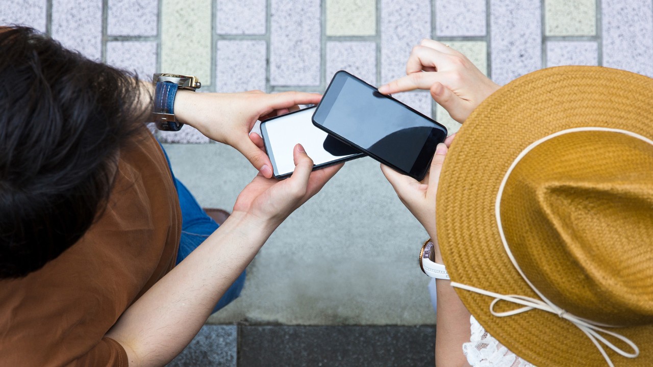 couple over phone