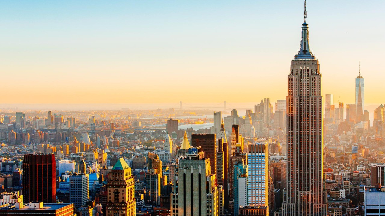 New York view in the afternoon