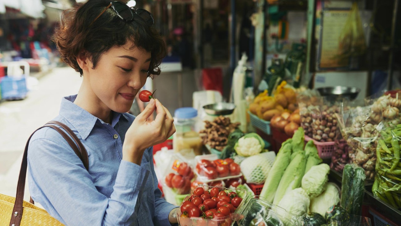 Lady picking fruits; the image used for plan for the future