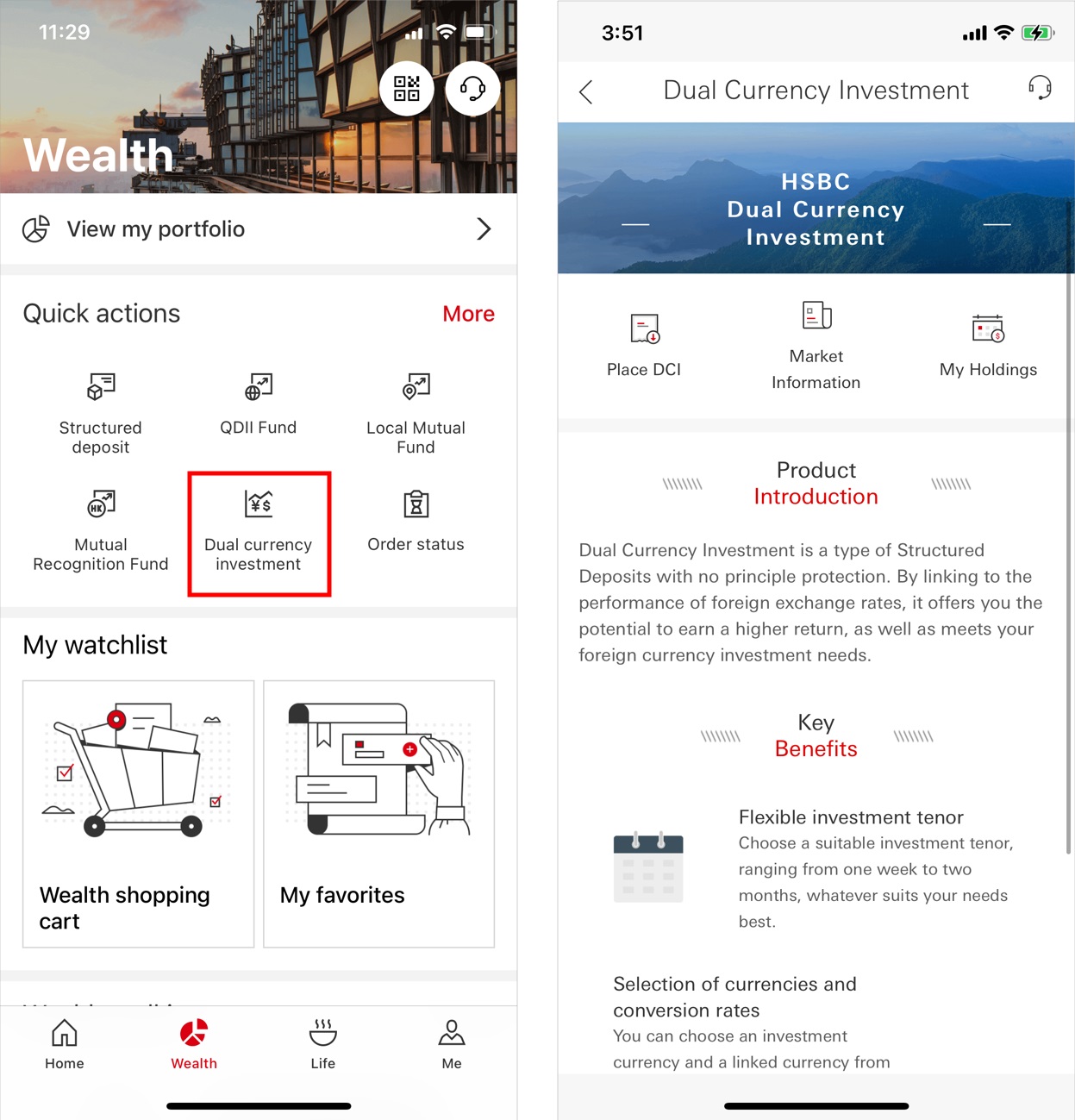 Dual Currency Investment mobile trading