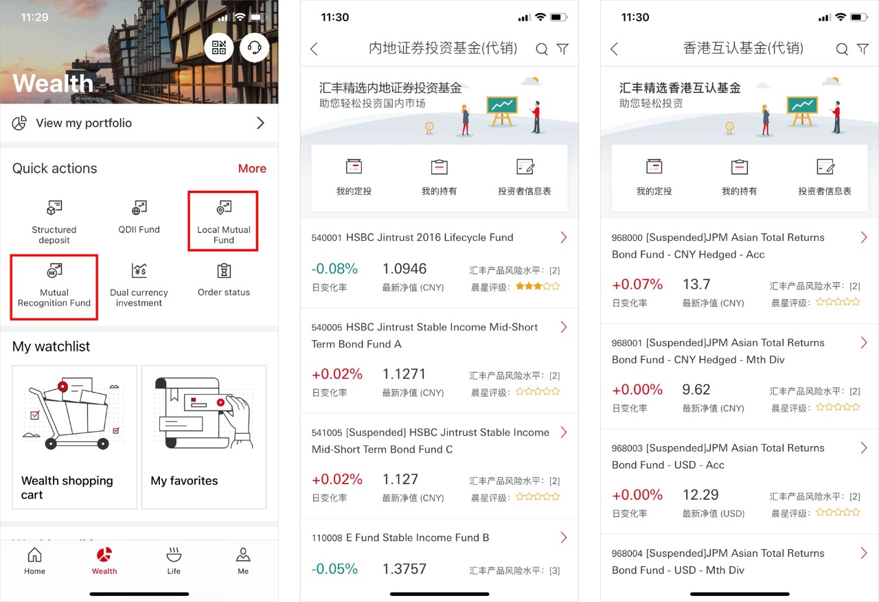 Local Unit Trust & Hong Kong Mutual Recognition of Funds mobile trading